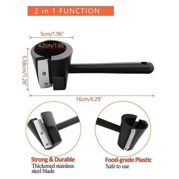 Multifunctional Carrot Curler Cucumber Sharpener Spiral Grater Kitchen 1 Pack - Picture 11 of 14